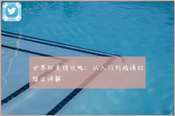 世界杯竞猜攻略:从入门到精通的赌法详解